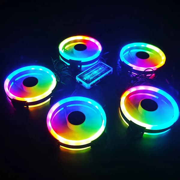 Computer kabinet blæser, RGB belysning, stille drift,RGB, som vist