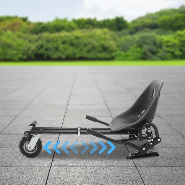 Hoverboard sædebeslag, justerbar stang, dual støddæmper,sort
