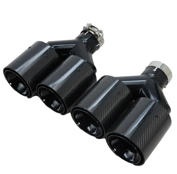 Avgasspetsar, Kolfiber, Dubbel Kompatibilitet,2 PCS