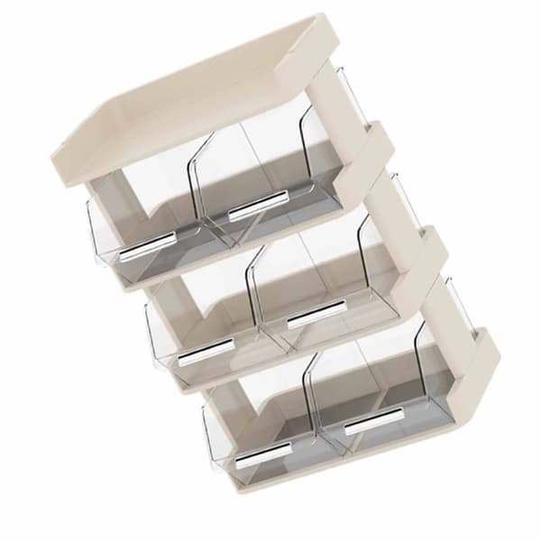 Teebag Organizer, Multilagsopbevaring, Kompakt Skrivebordsløsning,Som billede