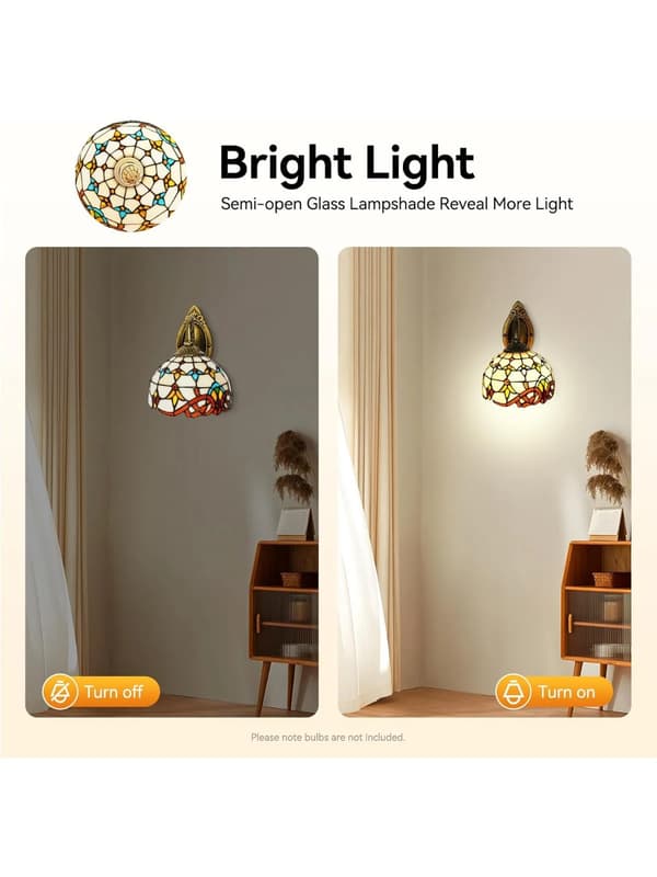Vägglampa, Elegant Design, Högkvalitativa Material,VIT