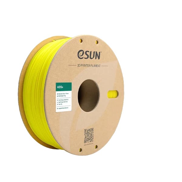 3D-printer filament, ABS-materiale, sammenfiltret design,Gul