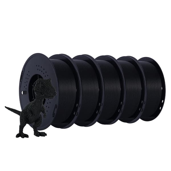 3D Filament, Bulk 5kg Spoler, Alsidig Materialevalg,5KG HS-PLA Sort