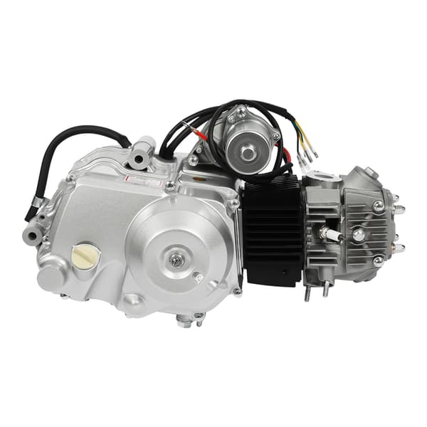 ATV Motor, 125cc, Elektrisk Start,Sølvfarvet