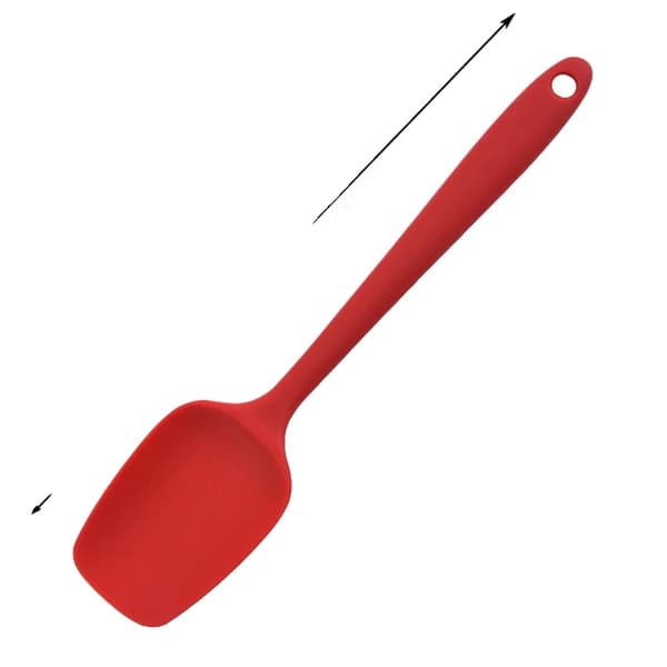 Silikonespatel, Høj Temperaturmodstand, Non-Scratch Design,F10L-Rød