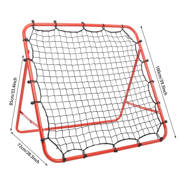Fodboldmål Net, Sammenklappeligt Design, Bærbart Træningsværktøj,Rød