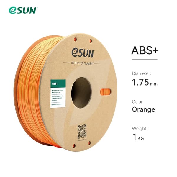 3D-skrivarfilament, ABS-material, trasselfri design,Orange