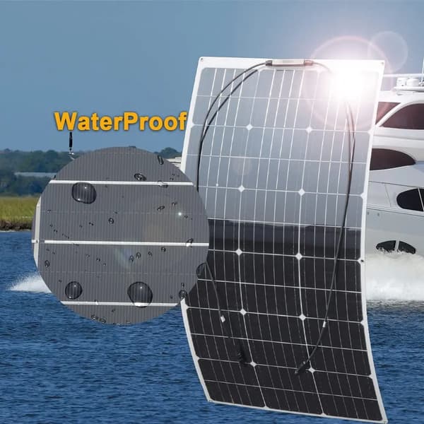 Solpanel, Fleksibelt Design, Høj Effektivitet,1PC 100W solpanel