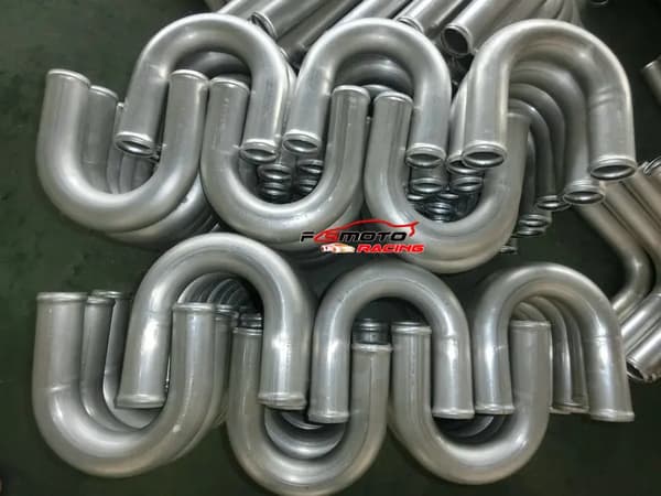 Intercooler-rör, aluminiumkonstruktion, optimerad luftflöde,Silver