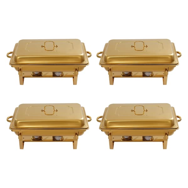 Chafing Dish Set, Rostfritt Stål Konstruktion, Elegant Design,Guld