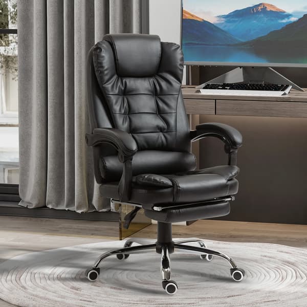 Kontorstol, Justerbar Højde, Ergonomisk Design,sort