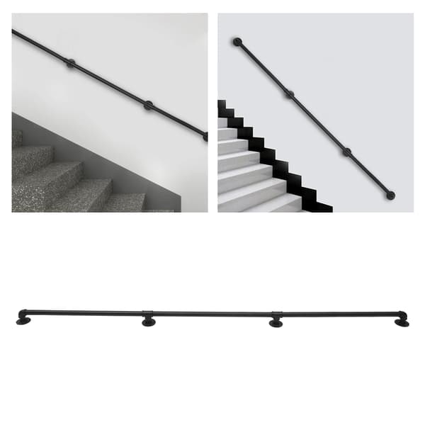 Räcke, Hållbart Material, Modern Design,JZ27BZ7HWDZFP-8ft