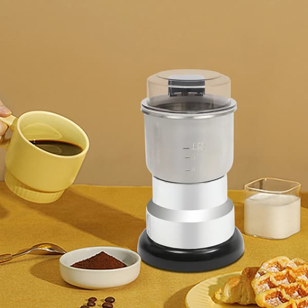 Krydd- och kaffekvarn, multifunktionell, 500 ml kapacitet,Silver