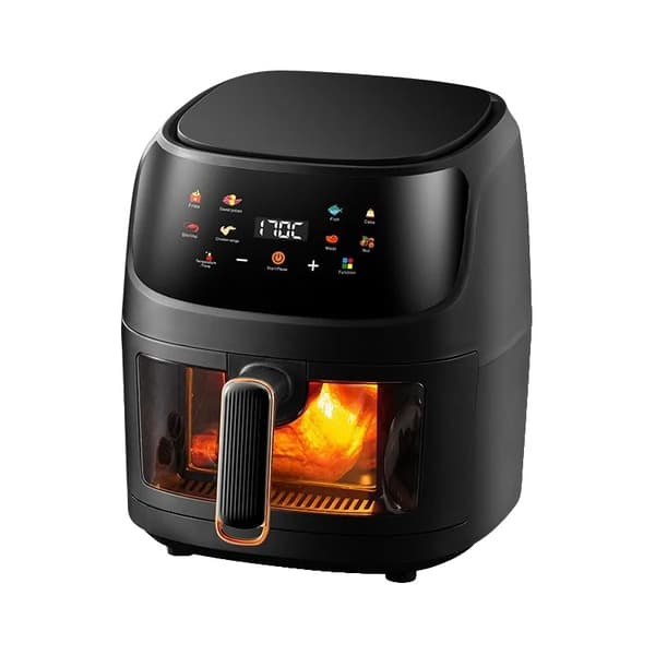 Air Fryer, Stor Kapacitet, Intuitive Kontroller,sort
