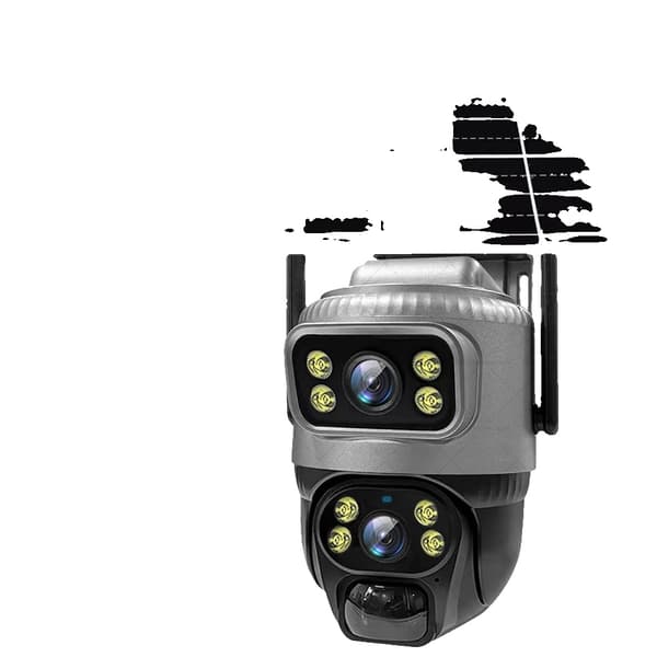 Solkamera, 4G LTE-forbindelse, 360-graders natvision,sort