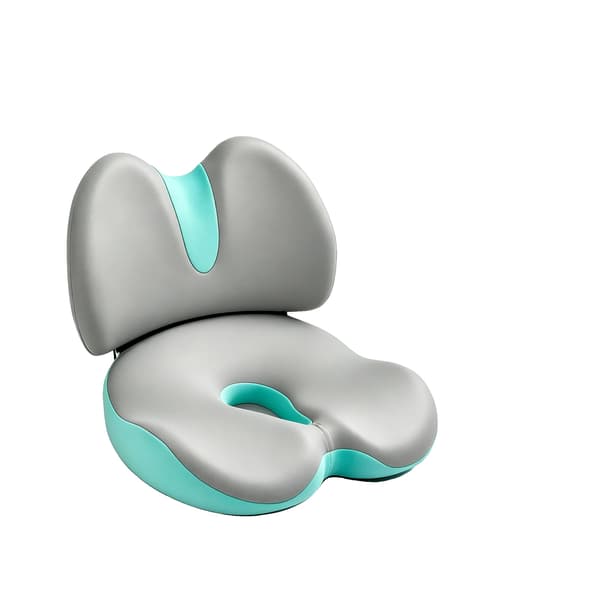 Memory Skum Sædehynde, Ergonomisk Design, Integreret Rygstøtte,Lys Grå