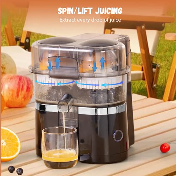 Juicer, Dubbelhuvuddesign, Automatisk Pressfunktion,220 V, 200W