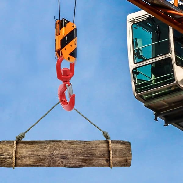 Svängbar Lyftkrok, 5 Tons Lastkapacitet, Hållbart Legerat Stål,Röd