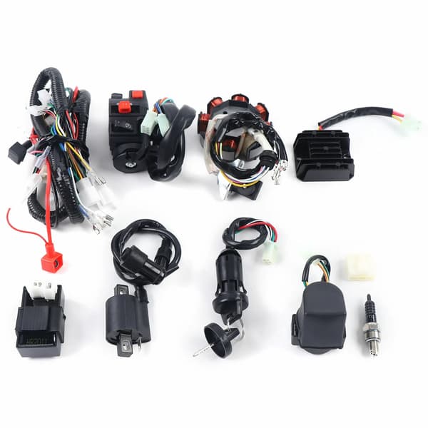 Elektrisk Kabelforbindelse, Komplet Sæt, ATV/Quad Kompatibilitet,sort