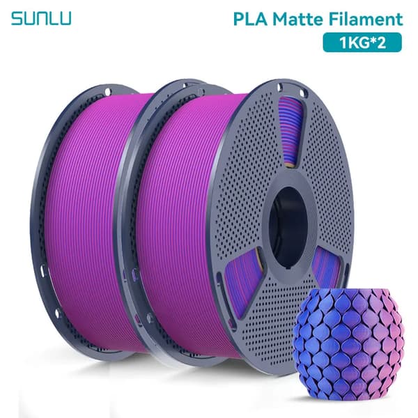 3D-printer filament, mat finish, høj dimensionel nøjagtighed,Rød-Blå