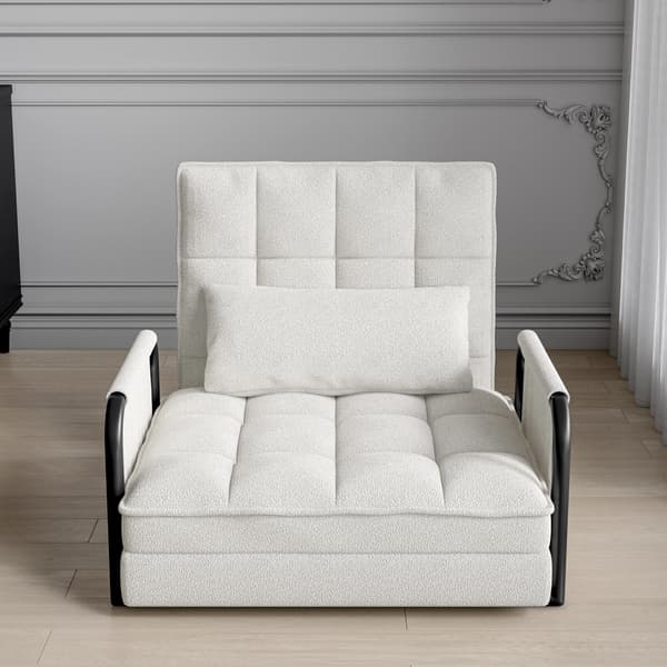 Sofa Bed, Justerbar Rygstøtte, Moderne Design,Off white