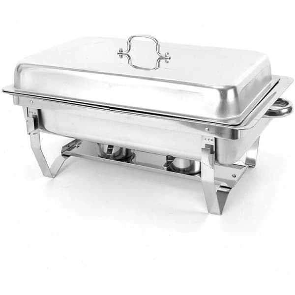Chafing Dish, Stort kapacitet, Bränslebrännare Värme,Silver