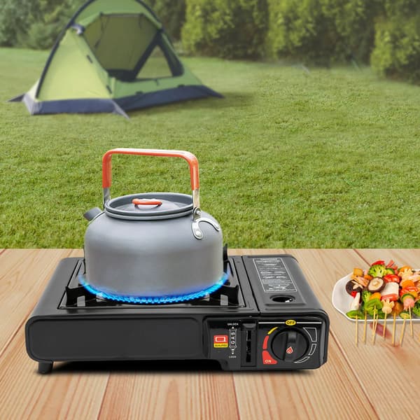 Utomhus BBQ Grill, Bärbar Design, Effektiv Värmehantering,svart