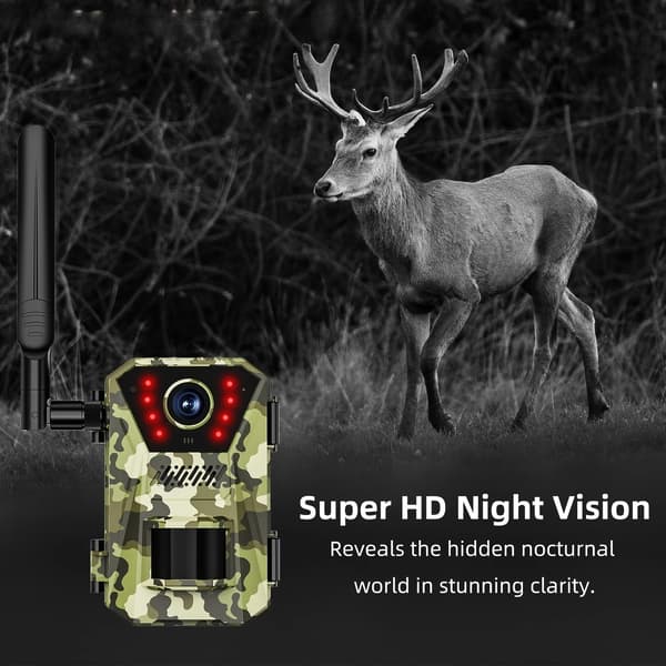 Jagtspor Kamera, 14MP, 4G Forbindelse,14MP