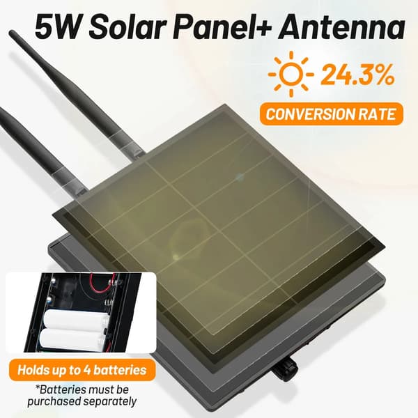 Solpanel Kit, 5W Udgivelse, Indbygget Controller,Ingen LoRa Ingen Batteri