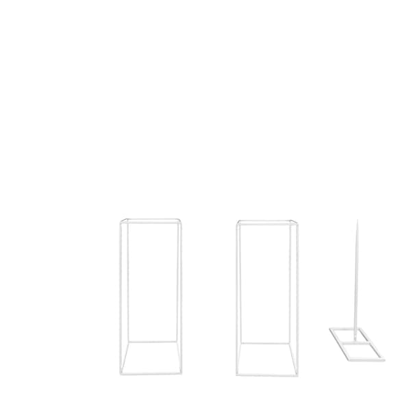 Bröllopsbåge, Hållbar Stålstruktur, Mångsidiga Dekorationsstativ,2 x 2 m, VIT