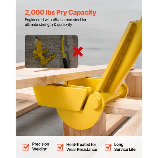 Pallbrytare, Ergonomisk Design, Högstyrkestål,2000 lbs