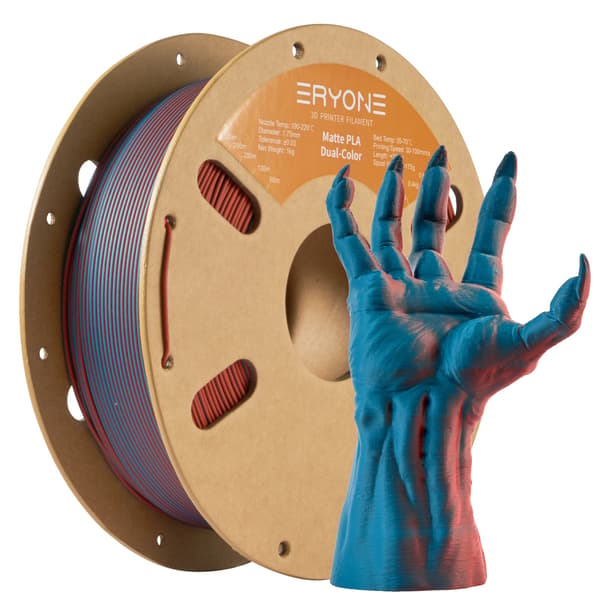 PLA Filament, 1,75 mm Diameter, Hög Precision,Blågrön   Orange