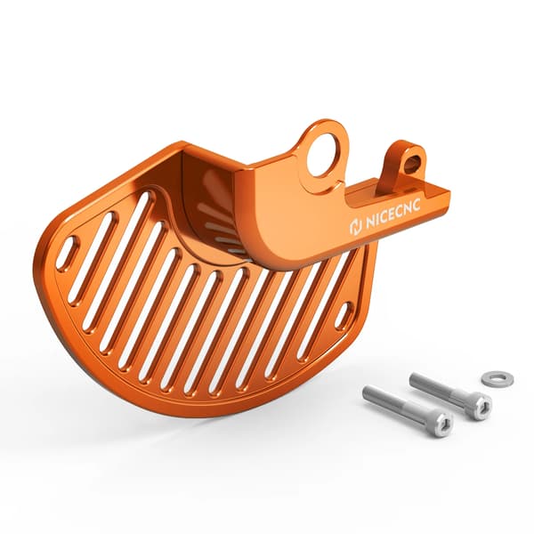 Bromsskivsskydd, Hållbar Aluminium, Lättviktsdesign,Orange Framsida