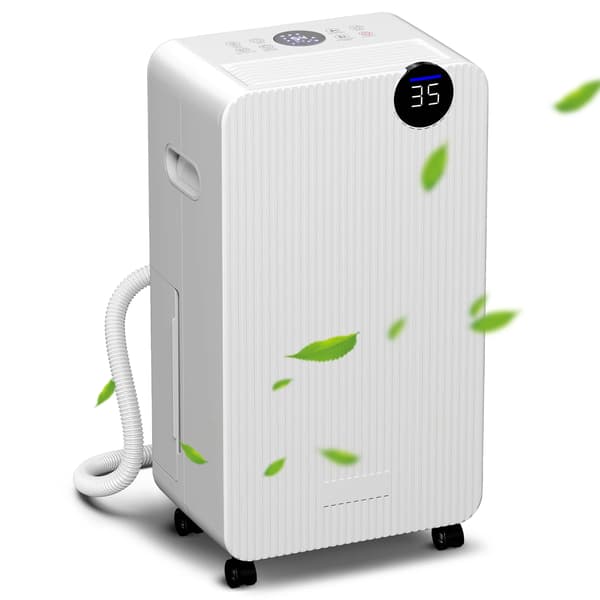 Avfuktare, 12L/dag kapacitet, LED-display, Vit