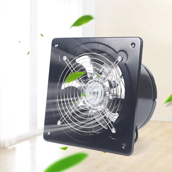 Industriel Vægventilator, Multifunktionel Aksialventilator, Effektiv Ventilation,sort