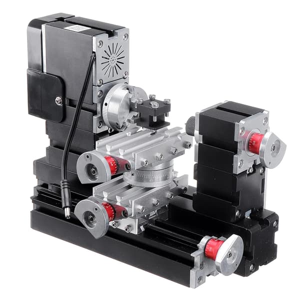 Mini Metall Snurrande Svarv, Hög-Effekts Motor, Mångsidig Design,svart
