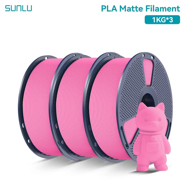3D-printer filament, mat finish, biologisk nedbrydelig,Pink