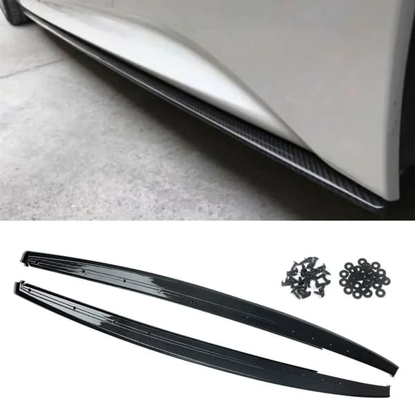 Side Skirt Extensions, Holdbar ABS Konstruktion, M Performance Stil,som vist