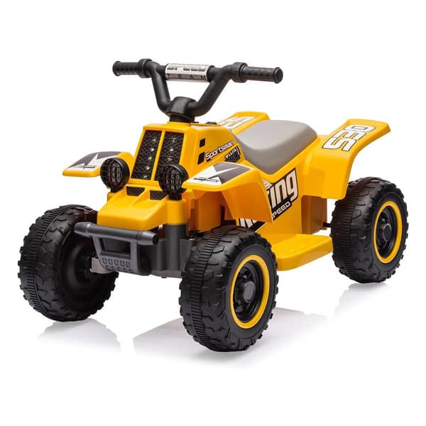 Barnens Elektriska ATV, Ergonomisk Design, Lång Batteritid,Gul