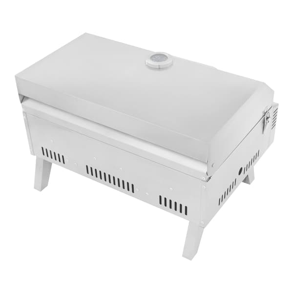 Gasgrill, Rostfritt Stål, Bärbar Kompakt Design,Silver
