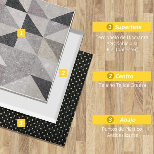 Tæppe, Moderne Design, Geometrisk Mønster,230X160X0.6 cm, MULTI