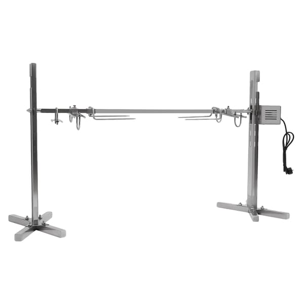 Grillrist, Rustfrit Stål, 360-Grad Rotation,Sølv