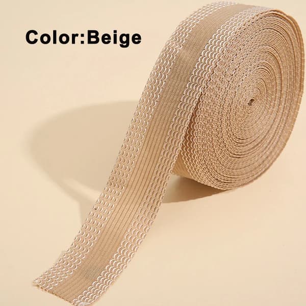 Byxkantstejp, Stark Lim, Ingen Söm Krävs,5Meter, Beige