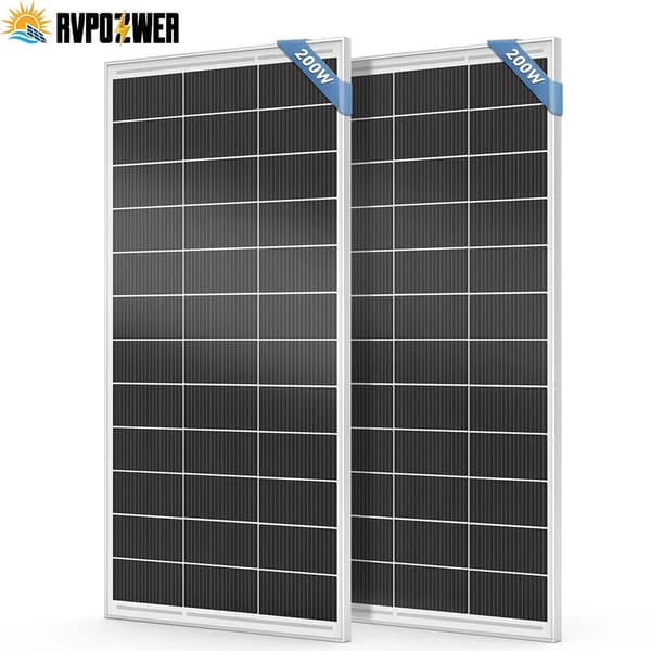 Solpanel, Høj Effektivitet, Holdbart Design,200W 2Pcs