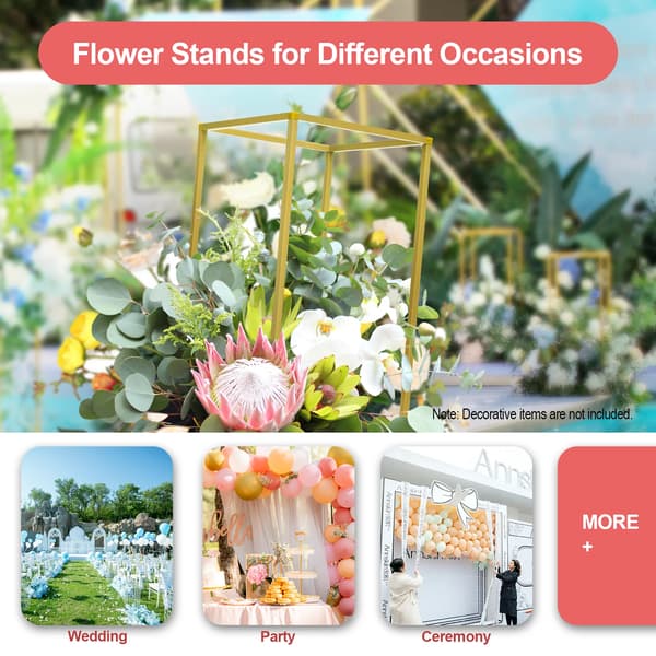 Blomsterstand, Holdbart Design, Elegant Midtpunkt,Guld