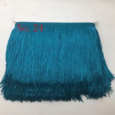 Fransdetalj, Multifunktionell Användning, Hållbart Polyester Material,påfågelblå-a, 20cmX10meters