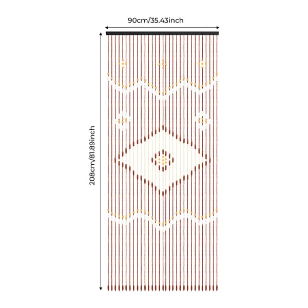 Dörrgardin, Pärldesign, Bohemisk Stil,90x208cm
