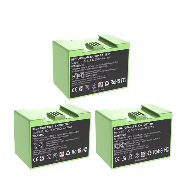 Batteribyte, 5000mAh kapacitet, uppladdningsbart, 3BAT