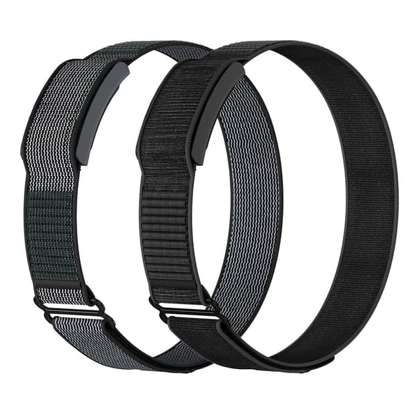 Fitness Tracker Rem, Justerbar Længde, Blødt Nylonmateriale,amazfit helio-a, sort-sort grå
