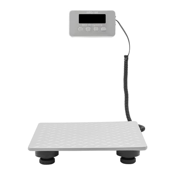 Postvåg, LED-display, 100 kg kapacitet,Silver